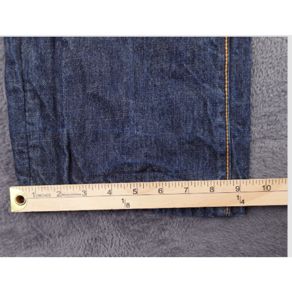 Rocawear‎ Jeans Mens 36 Blue Denim Straight Leg Embroidered Back Pocket Hip Hop - Picture 10 of 11